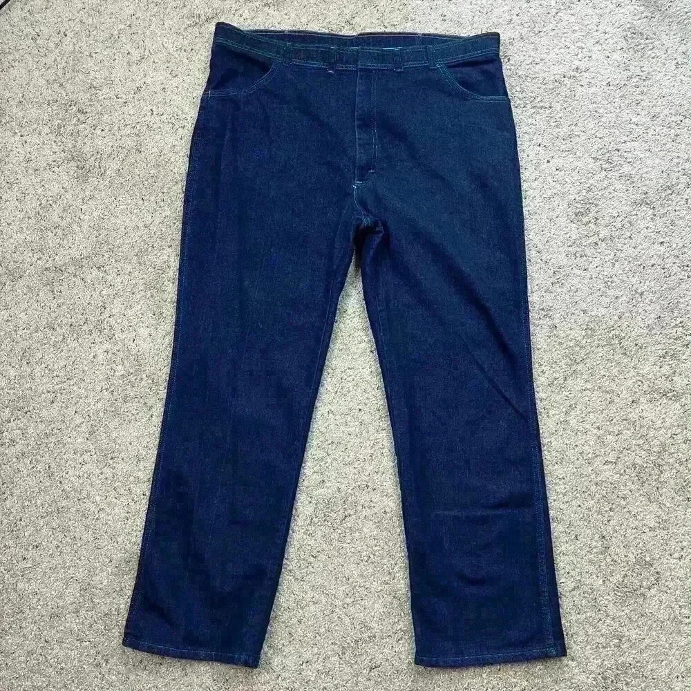 Wrangler Vintage Mens Regular Fit Classic Blue Denim Jeans